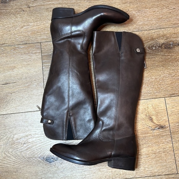Pierre Darré Dark Brown Leather Riding Boots Size 36/6 - Picture 3 of 9